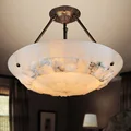 Europäischen wohnzimmer pendelleuchte schlafzimmer speisesaal marmor lampe alle kupfer deckenleuchte lightZH ZL297-in Pendelleuchten aus Licht & Beleuchtung bei