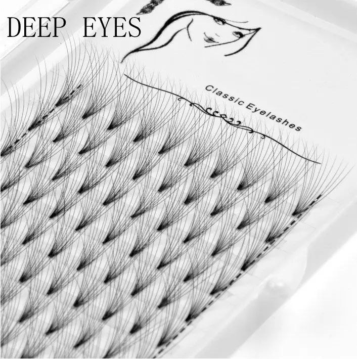 

New 10D Russian Volume Eyelashes Extension Short Stem Pre made Fans C D curl Mink Lash Hot Selling Eyelash Individual Extensions