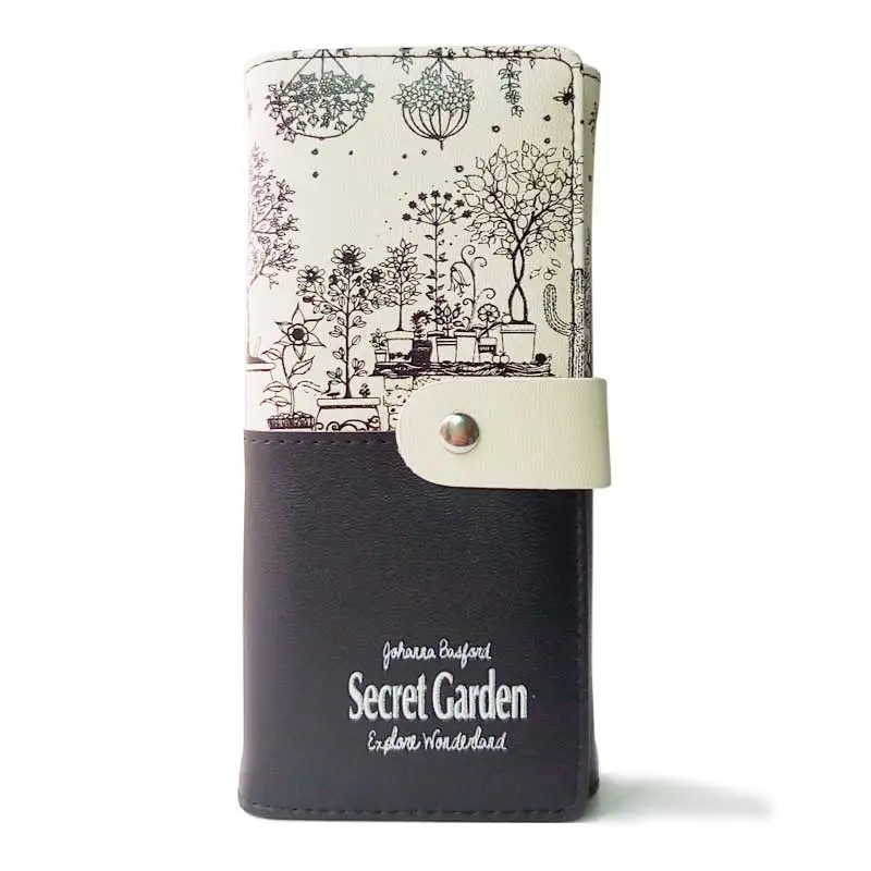 Seller Recommend 2016 Women Wallets Fashion Flower Print Brand Design Long Female Purse lady Coin Card Holder Clutch Wallet