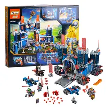 Free shipping 1115Pcs LEPIN 14006 Nexus Knights The Fortrex Castle Building Block Clay Aaron Fox Axl Minifigures with 70317