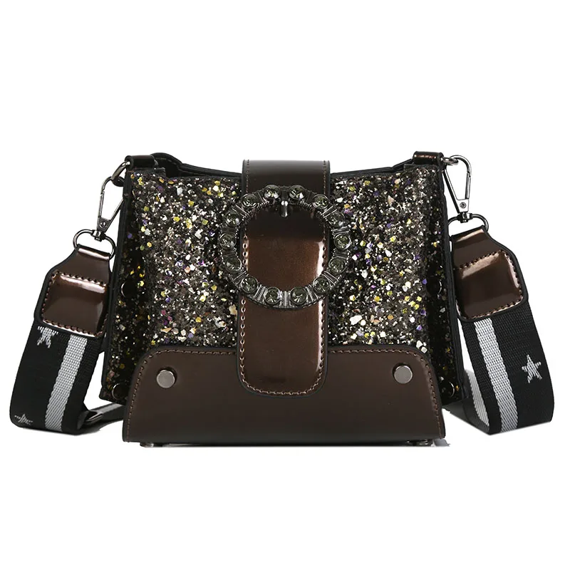 

Youth fashion sequin belt accessories elegant and comfortable wide shoulder strap atmosphere ladies shoulder diagonal package