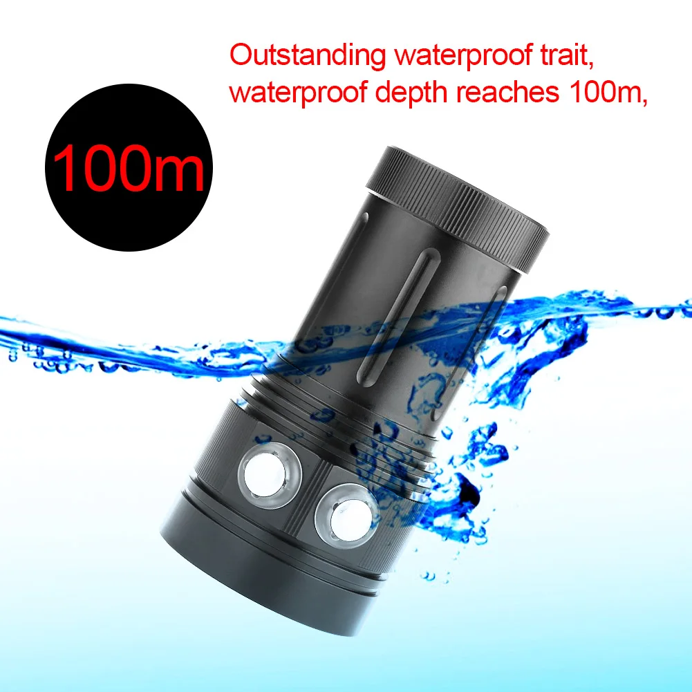 

15 x L2 Bright LED Diving Flashlight Aluminum Alloy Underwater LED Flashlight Torch linterna Video Photography Portable Light