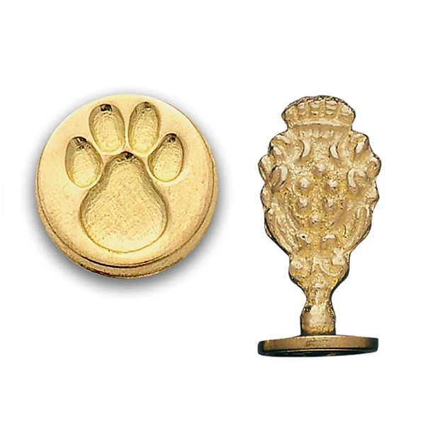 Wax Seal Paw Print Brass Handle Stampin Stamps from Home & Garden on