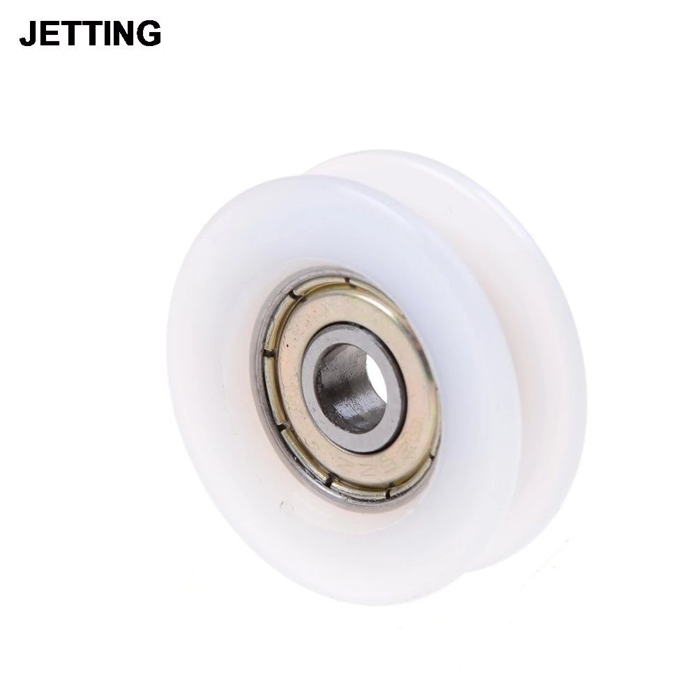 1PCS 6*30*10mm U Groove Nylon Flexible Ball Bearings Wheels Roller U