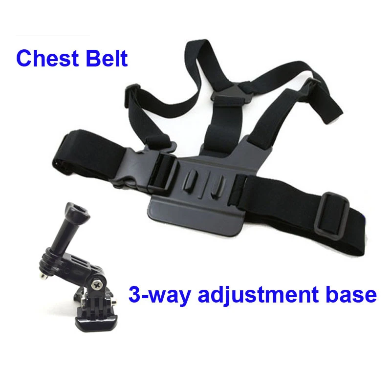 

Free Shipping!! Chest Body Strap + 3-way adjustment base For GoPro Hero 3+/3/2/1,SJ4000,SJ5000 Camera