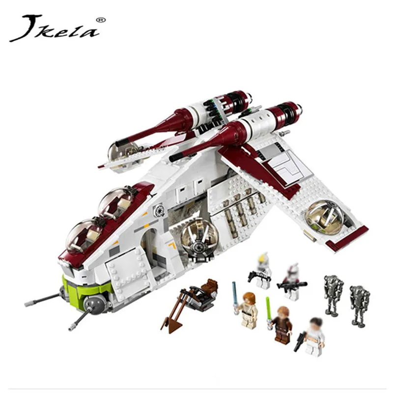 

[Hot] 1175pcs 05041 Star wars Building Bricks set Coruscant Police Gunship Compatible legoINGlys 75021 blocks birthday Gift