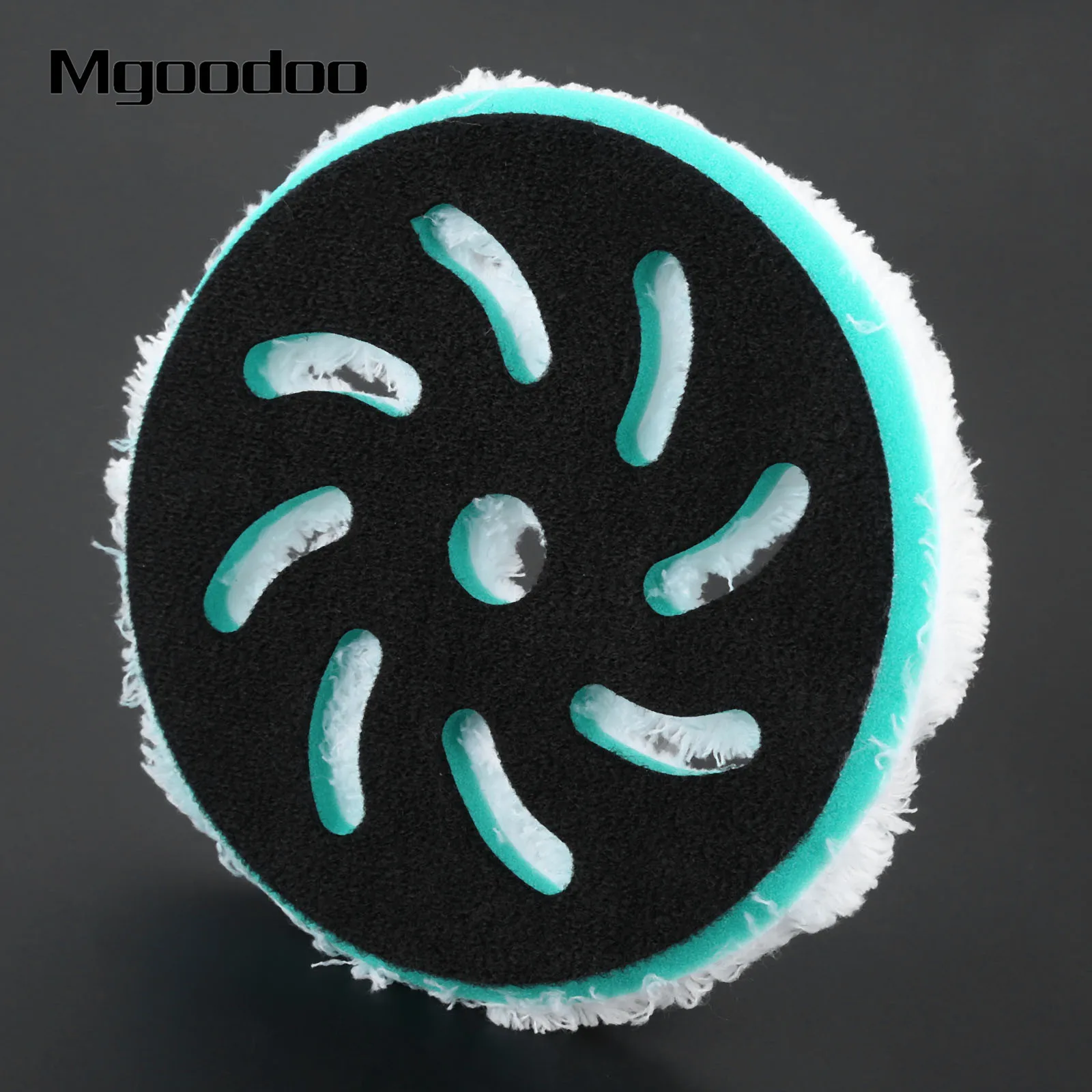 

1Pc 6.5inch Car Microfiber Buff Wax Polishing Disc Buffing Pad Wind Wheel Harvest Wax Disc For Rotary Dual Action DA Polishers