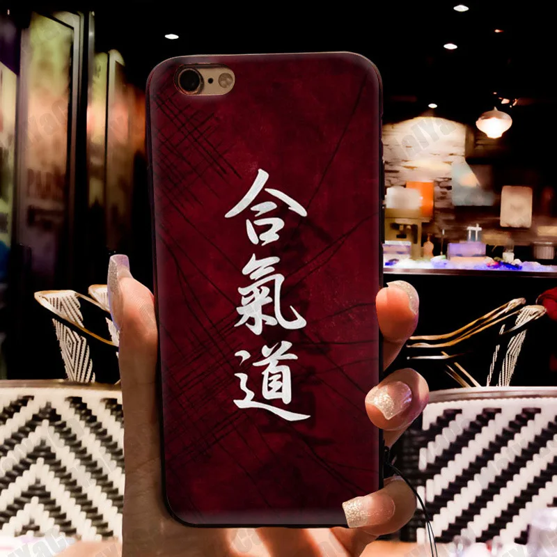 Японский чехол aikido Judo Coque для iphone 11 12 Pro XR XS Max 8 7 6 6S Plus X 5 5S SE|Бамперы| |