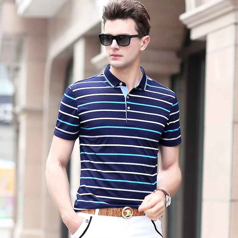2019 Summer Men's New Short Sleeve Lapel Polo Shirt Men's Youth Casual