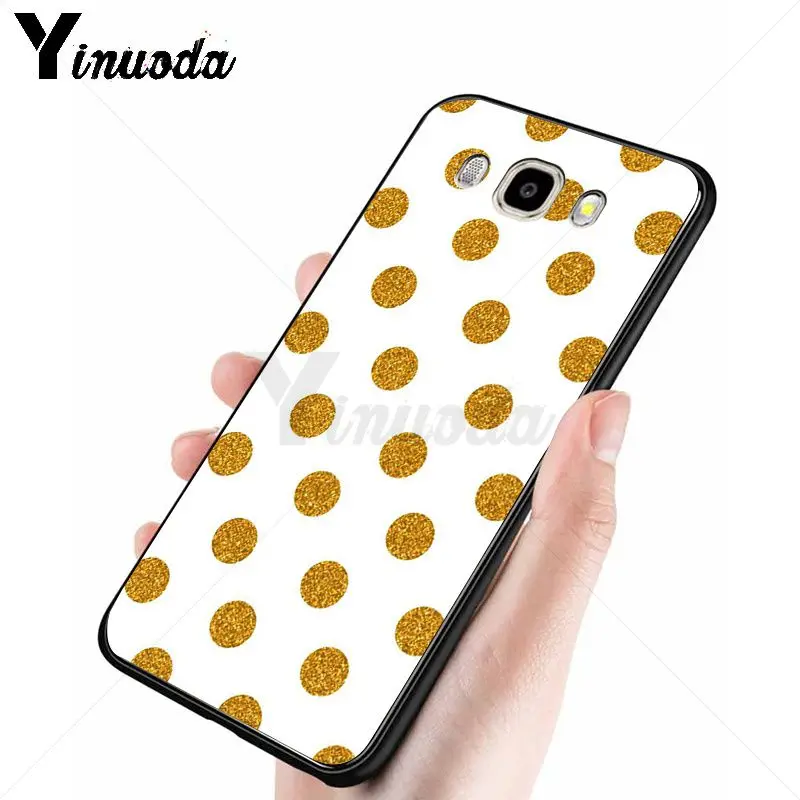 Red Black Gold Polka dots Dot