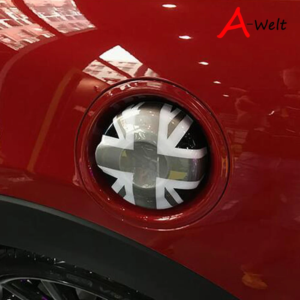 Black Union Jack ABS Fuel Cap Gas Cover Housing-3
