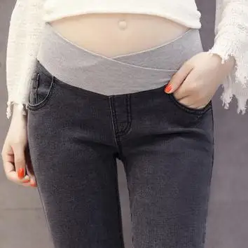 Low Waist Slim Maternity Jeans 2019 Spring Autumn F Skinny Denim Pregnancy Trousers Pants Clothes for Pregnant Women SH-1736