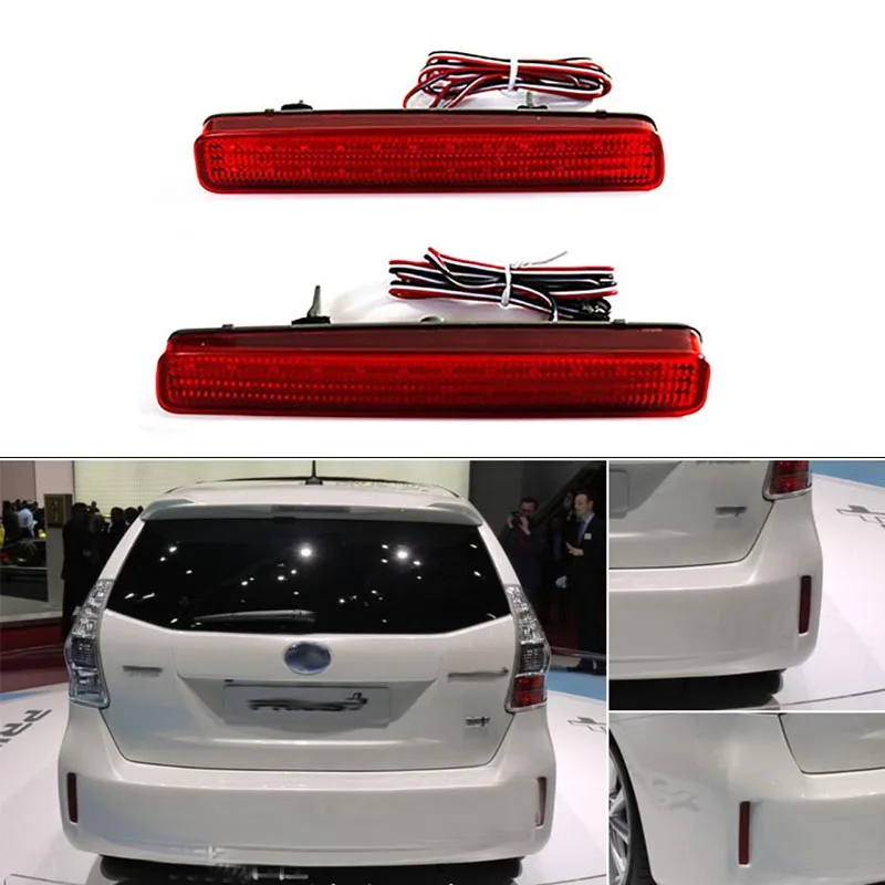 

2PCS LED Rear Bumper Reflector Tail Brake Light For TOYOTA NOAH VOXY 80 For Pruis 40 Series 2011 2012 2013 2014 2015 Stop Lamp