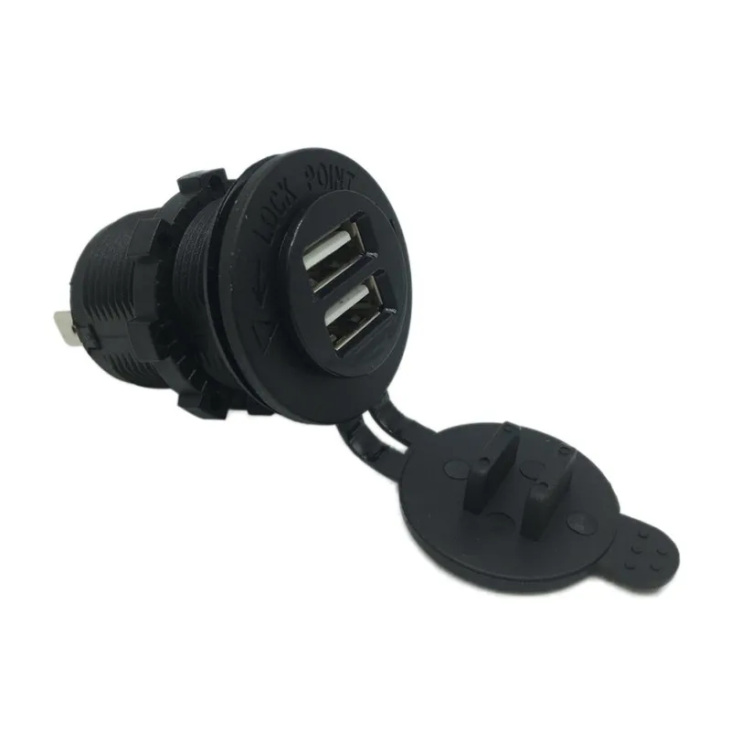 Зарядное устройство с двумя usb портами 2 1 А разветвитель гнезда прикуривателя для