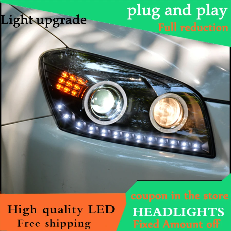 Автомобильный Стайлинг чехол для Toyota RAV4 2009-2013 фары светодиодные DRL линзы HID
