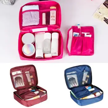 

Nylon Zipper New Women Makeup bag Cosmetic bag Case Make Up Organizer Toiletry bag kits Storage Travel Wash pouch