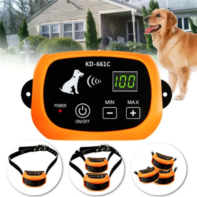 

Wireless Rechargeable 1/2/3 Dog System Fence No-Wire Pet Containment System Waterproof Rechargeable Wireless Pet Fence