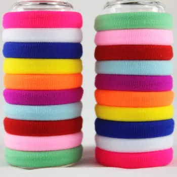 50pcs/lot Girl Candy Color Rubber band Fashion high elastic hair rope ties headband gum girl Hair accessory