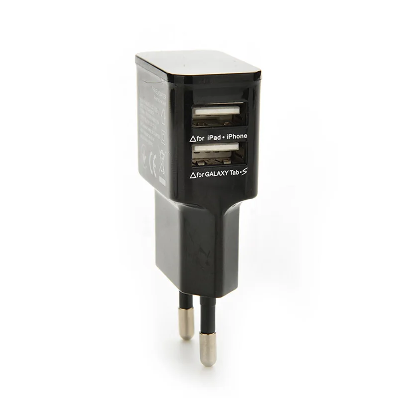 1 шт. адаптер для сетевого зарядного устройства с двумя USB портами|charger adapter|wall charger