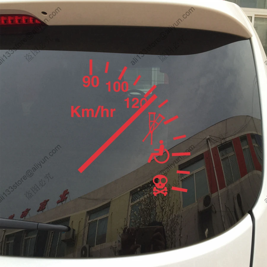 

Pick Color And Size Speeding Safe Warning Funny Speedometer Cluster Car Decal Sticker Vinyl Window Bumper