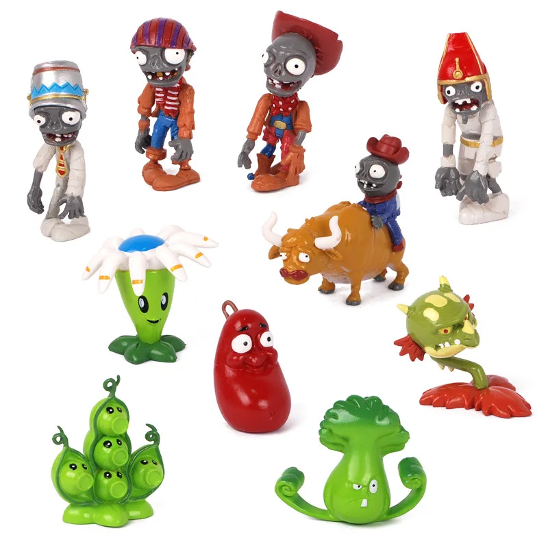 [New] 160pcs Plants vs Zombies Figures Toys PVZ Plants and Zombies PVC Action Figure Collection Model Toy Doll for Gifts 