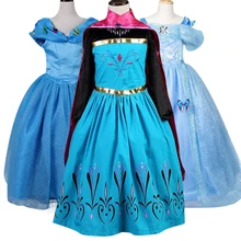 Платья для девочек; Одежда для Хэллоуина; Детские вечерние костюмы Белоснежки; костюм принцессы; Рождественская Одежда для девочек на год