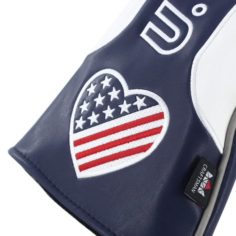 حرفي الغولف غطاء الرأس الخشب غطاء بو الجلود نادي الغولف Headcovers الخشب رئيس يغطي ل #1 # F # H شحن مجاني