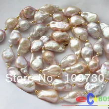 Ювелирные изделия 00525 25 ММ лаванда розовый КЕШИ REBORN ЖЕМЧУЖНОЕ ОЖЕРЕЛЬЕ 5.5