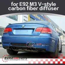 E92 M3 диффузор, пригодный для E92 M3 2006-2011year M3 в стиле карбоновый распылитель для E92 M3 задний диффузор E92 автомобиля стиль карбоновой части