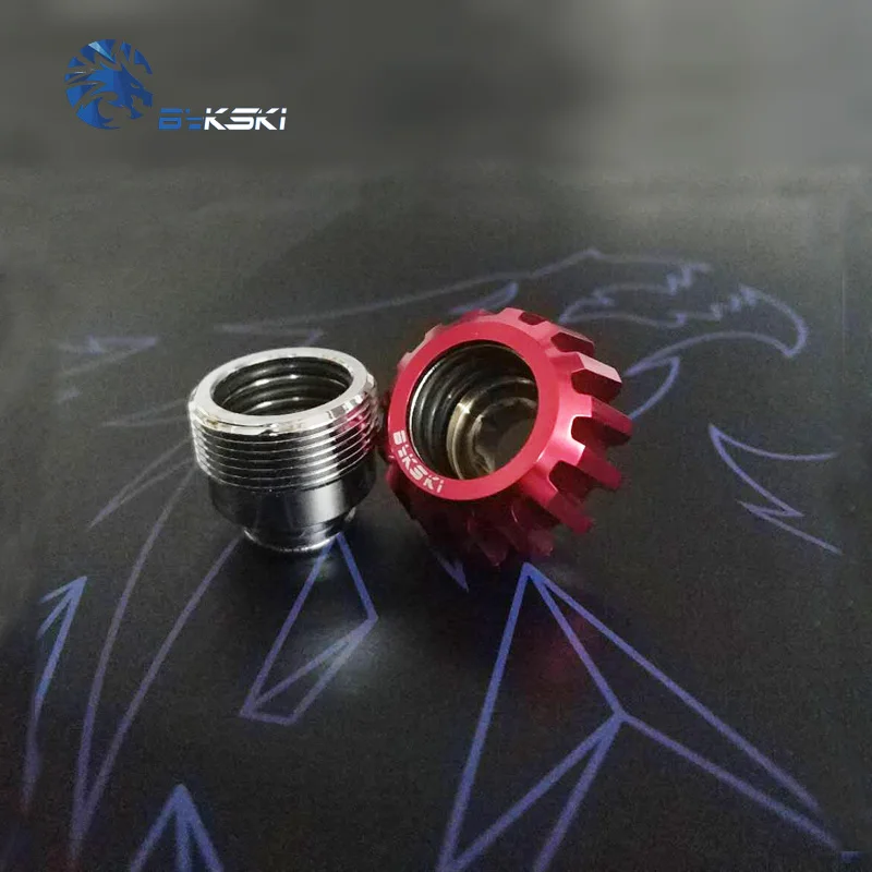 

BYKSKI Hard Tube Fitting use for OD14mm Tube Hand Compression PC Accessories Fitting G1/4'' Thread Fitting B-FSIHTJ-ALV2