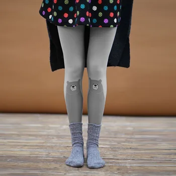 

Japanese 80D Female Silk Socks Cartoon Bear Printing Female Pantyhose Velvet Bottom Pantyhose Wholesale R-L9