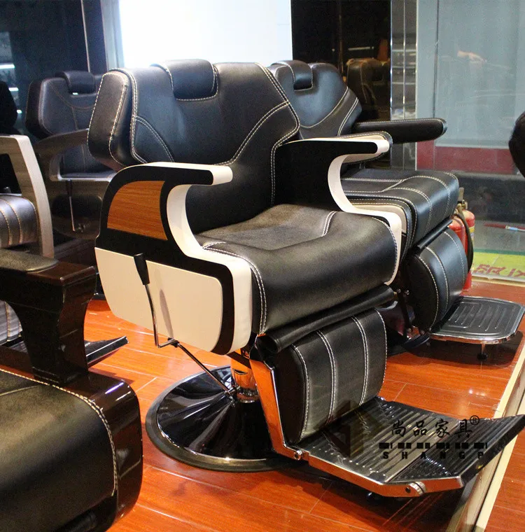 High-end haircut chair. Hairdressing chair beauty-care big chair can be put down haircut chair hairdressing chair barber chair richard