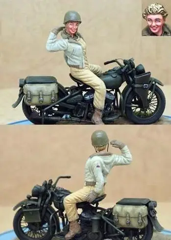 

1/35 Resin Figures US Beauty Motorcyclist Monroe 1pc (no motorcycle)