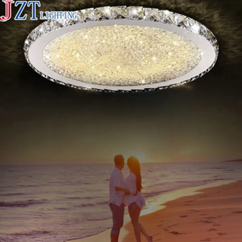 

ZYY Modern Circular Creative Ceiling Light Simple Crystal Lamp For Home Living room Bedroom Restaurant With LED Bulbs DHL Free