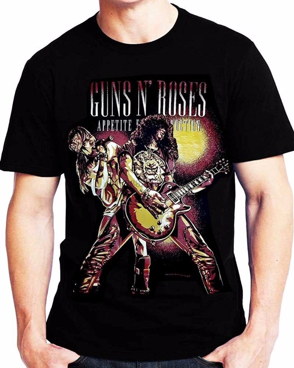 Модные хлопковые футболки guns N Roses мужские футболки с коротким рукавом мужские забавные крутые футболки новая забавная брендовая одежда