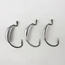 Basslegend-4x Рыбалка Плавание приманки крючок Вес ED Worm offset крюк Размеры Mustad крючок 3/0 Вес 7.5 г/ 11.5 г/14 г для выбрать