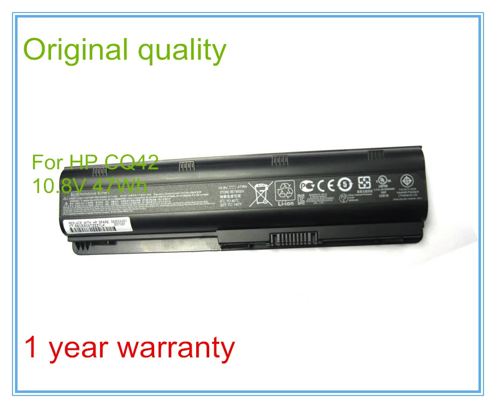 

Original Laptop Batteries for G4 G6 G7 CQ42 CQ32 G42 CQ43 G32 DV6 DM4 430 Batteries 593553-001 MU06