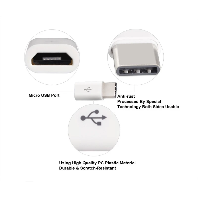 Микро кабель с разъемом USB Type C 3 1 адаптер из алюминиевого сплава для мужчин и