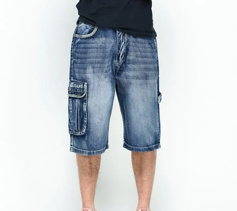 Jeans Shorts Men Casual Loose Board Short Hip Hop Beach Male Shorts