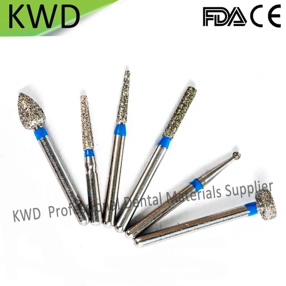 100 шт./лот XL/2XL длинный хвостовик стоматологическая клиника Burs Diamond FG