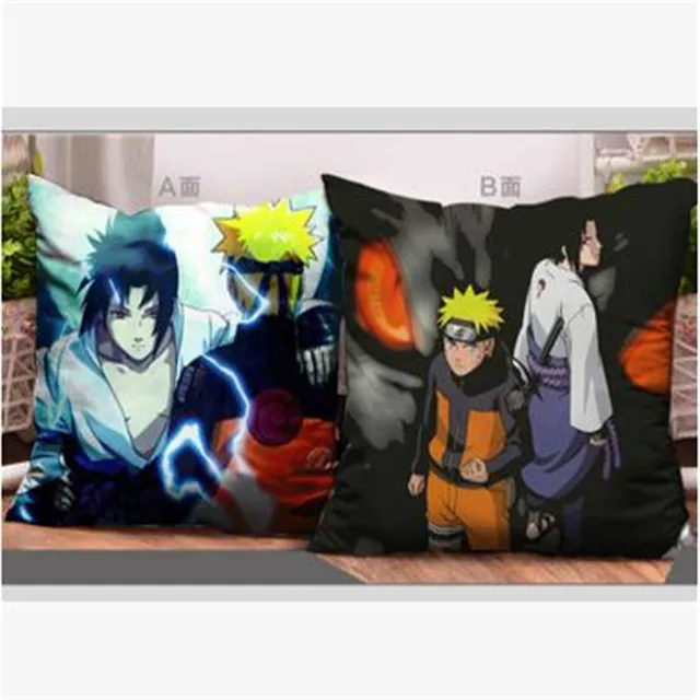 Decorative pillows 43x43CM Uzumaki Naruto anime cartoon pillow Uchiha
