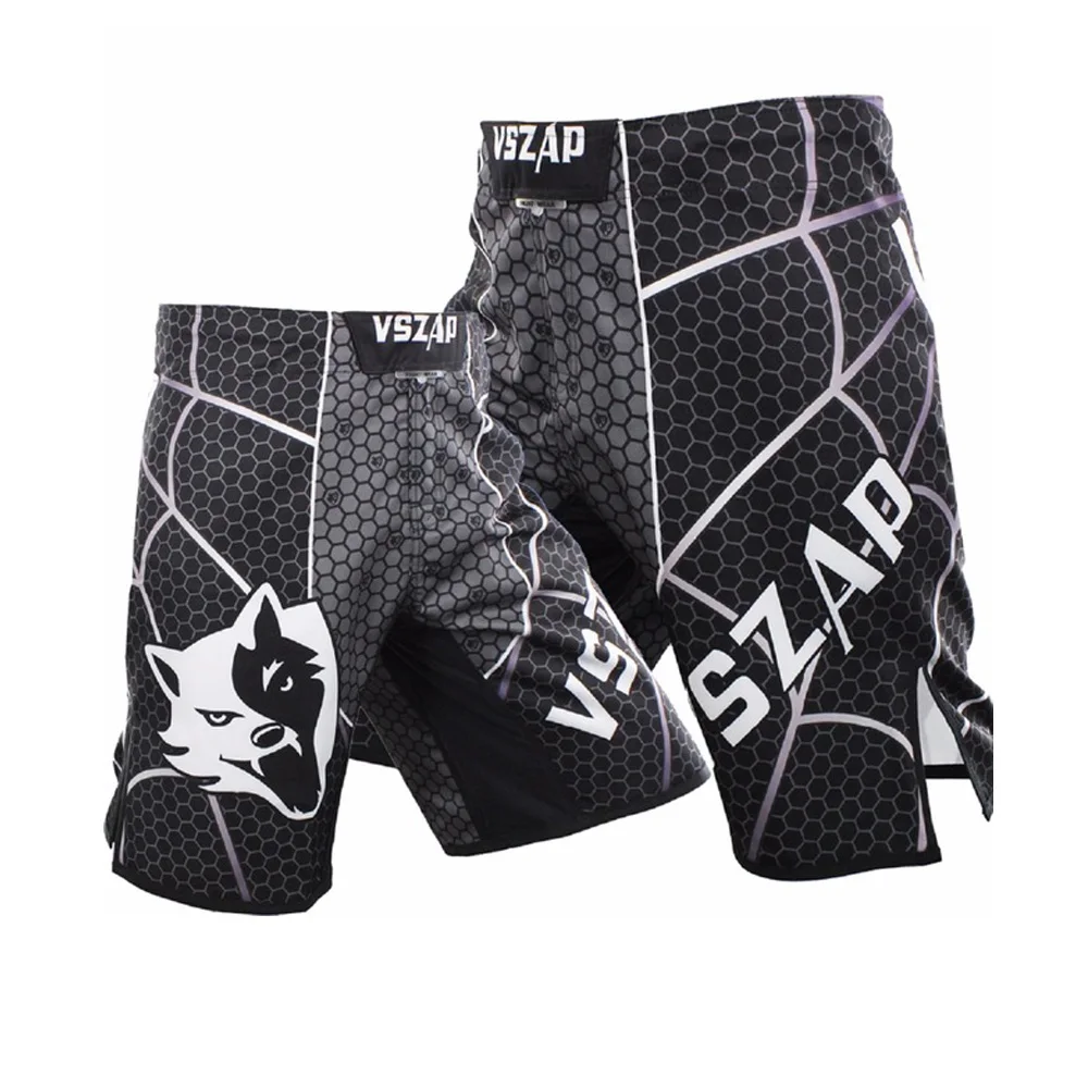 VSZAP ММА боксерская одежда для активного отдыха хлопок свободный размер тренировочные шорты для кикбоксинга Муай Тай шорты Дешевые ММА шорты мужские брюки боксе