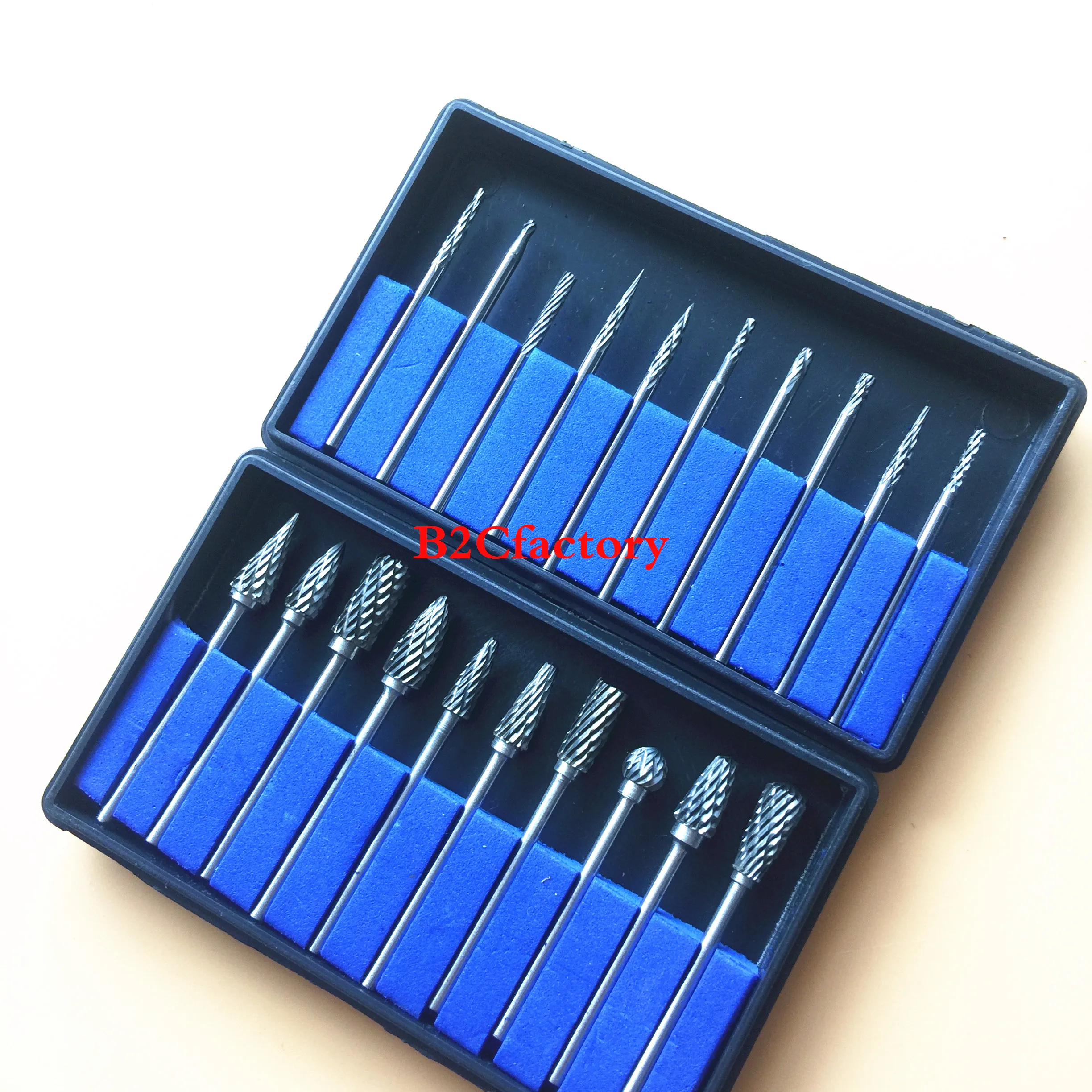 

2 Box/20pcs Dental Tungsten Steel Burs Drills Nitrate 2.35mm Dental Lab Titanium Nitrate Carbide Burs