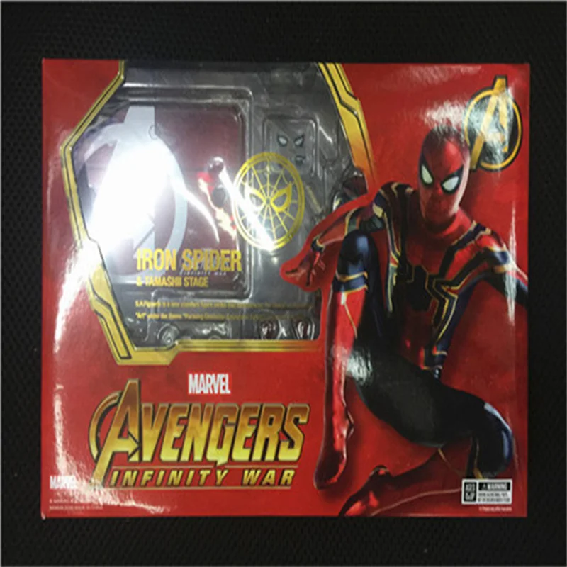 Marvel Мстители SHFiguarts Железный Паук Бесконечность войны BJD человек паук фигурка