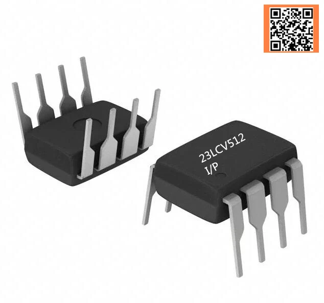 

2pcs 23LCV512-I/P IC SRAM 512KBIT 20MHZ 8DIP 23LCV512