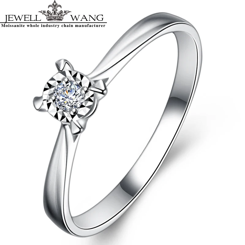 Кольцо из белого золота 18 К с бриллиантами 0 4 карата|ring for|rings for womenring gold |