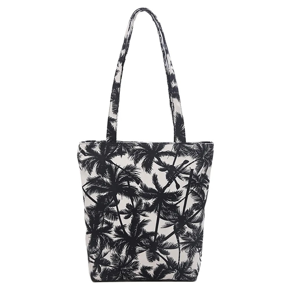 

Unisex Canvas Messenger Printing Leopard Shopping Bag Large capacity Single Shoulder Diagonal Package Handle Bag