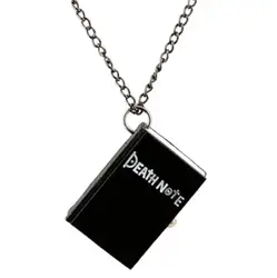 Горячие японский Death Note Форма черный Suqare кварцевые кармашек для часов Часы для Для мужчин женщина Дети Прямая доставка Оптовая продажа PLL08