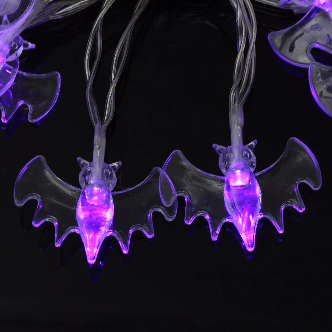 NewStyle 20 LED Bat String Lights Lamp Halloween Fairy Party Garden Window Hanging Decor