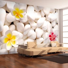 Современный простой камень и цветы фото обои Гостиная Столовая домашний Декор 3D обои с пейзажем для стен